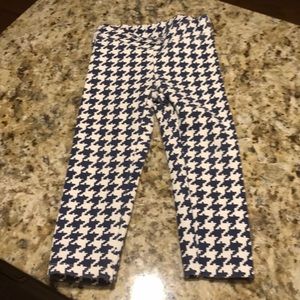 Janie and Jack Blue and white cotton spandex pants